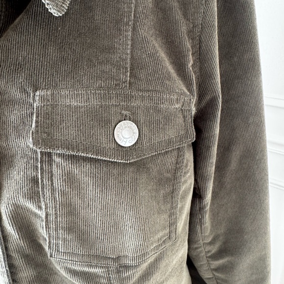 House of Harlow 1960 Army Green Corduroy Coat - Picture 4 of 10